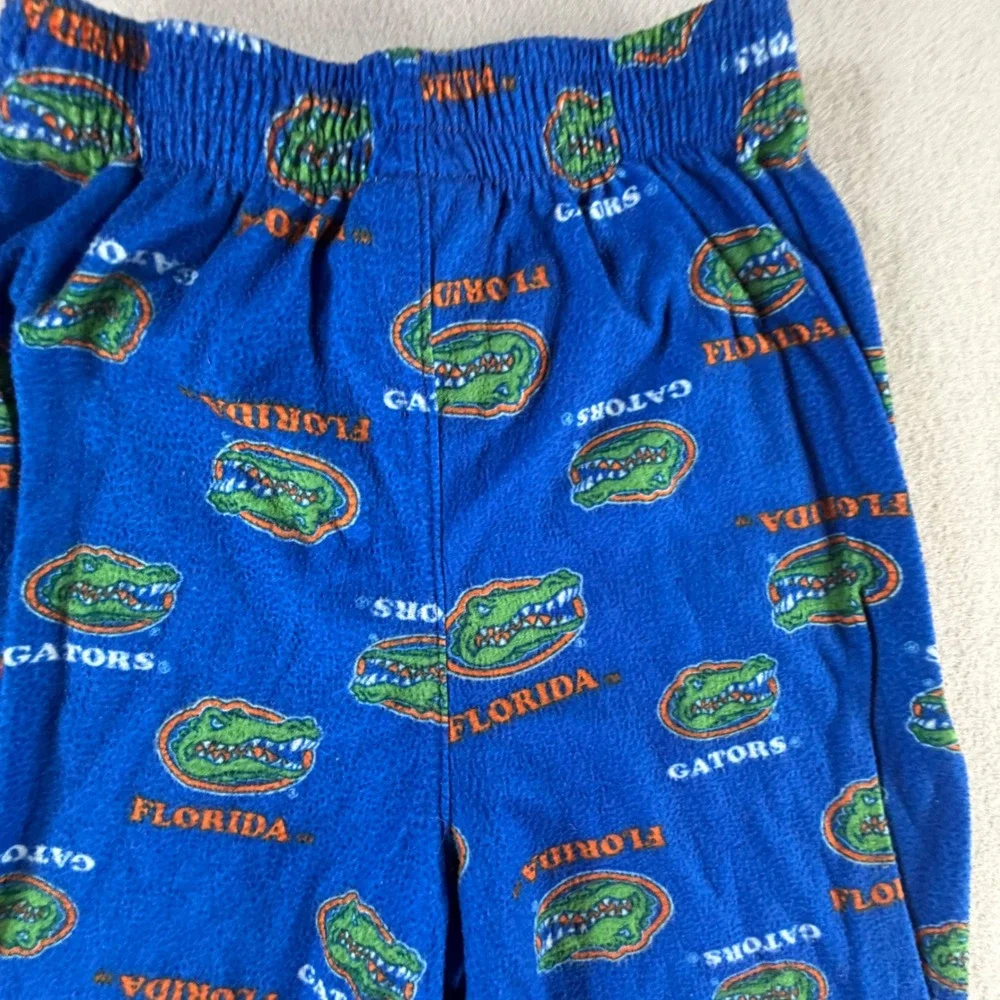 Florida Gators Gen2 Pajama Pants Kids Size 8 Blue Fleece All Over Print NCAA PJs